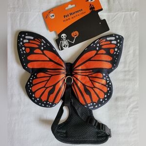 Monarch Butterfly Pet Harness Costume, Halloween, SZ S, NEW